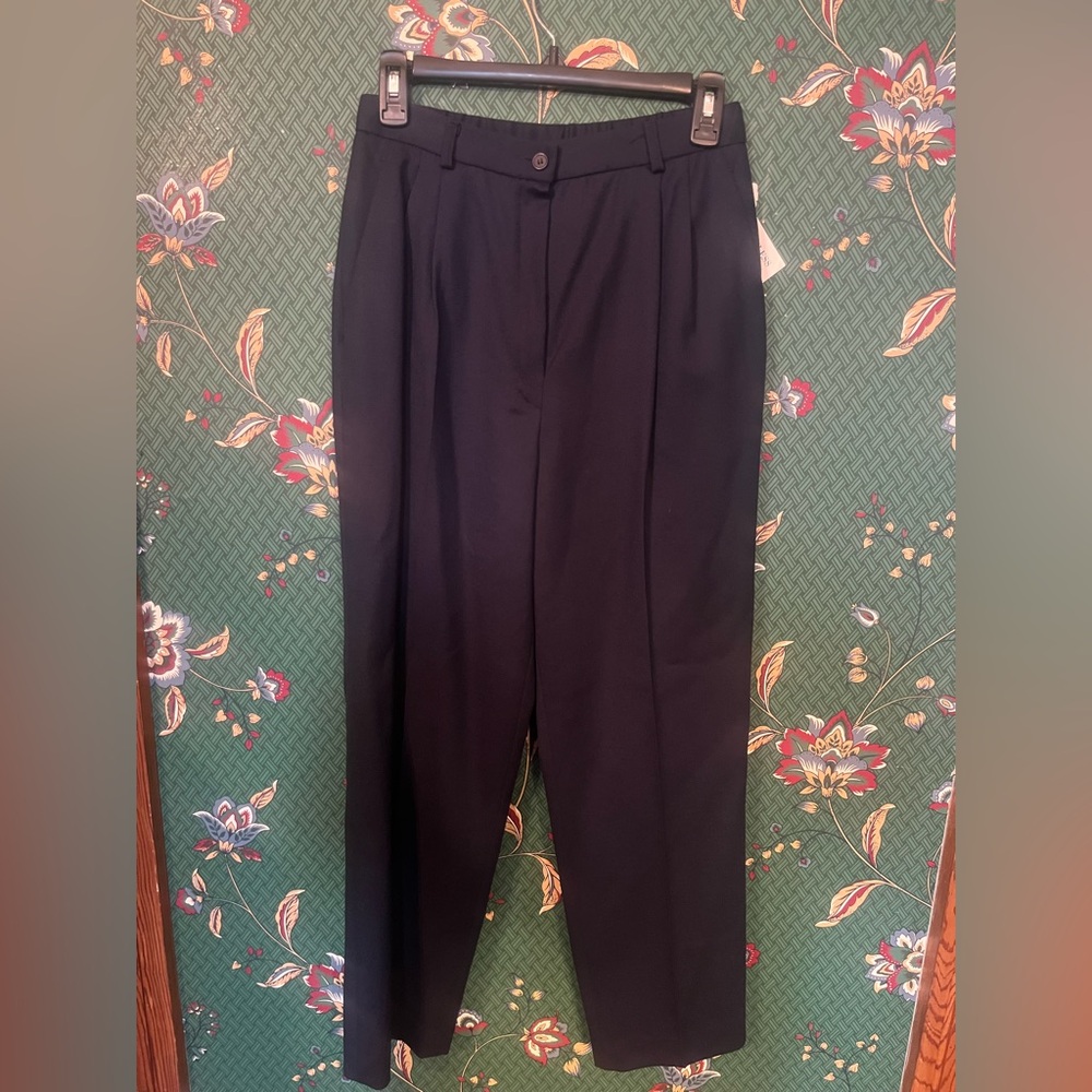 Pendleton Vintage Navy Wool Women's Trousers, 100% Wool, NWT